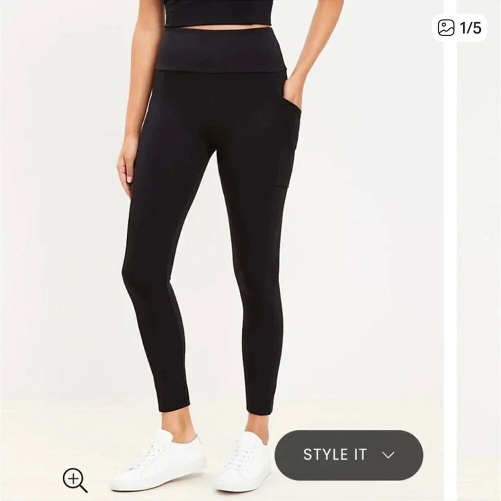 High-Waisted Black Leggings